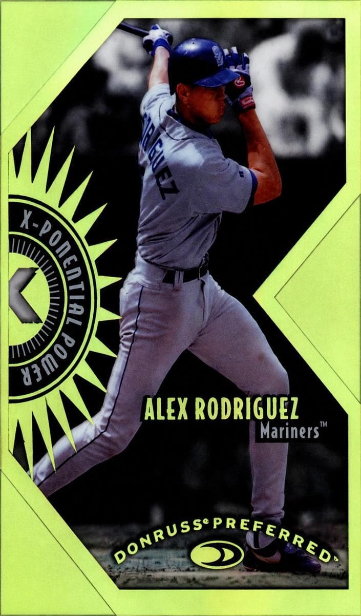 Alex Rodriguez 1997 panini Donruss Preferred