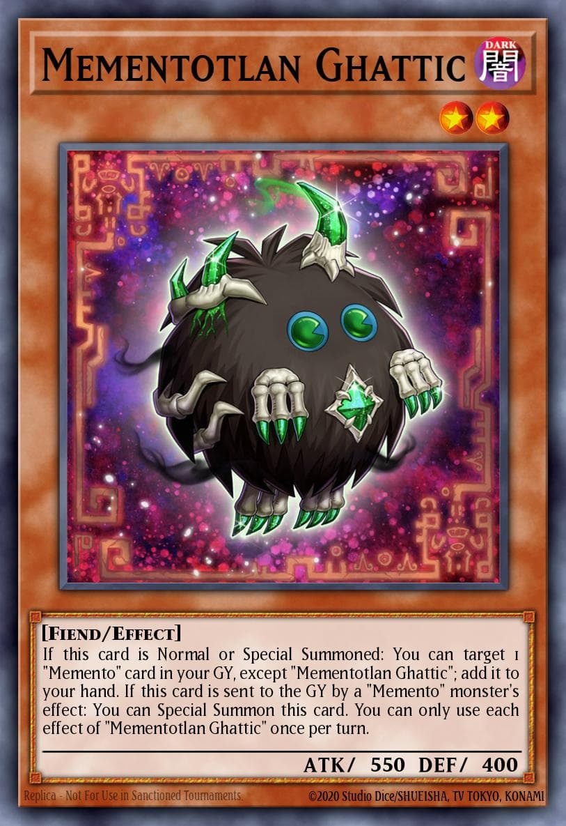 Mementotlan Ghattic 2025 Yu-Gi-Oh! 2025 Mega Pack Tin