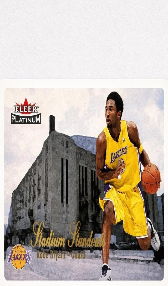 Kobe Bryant 2001 fleer Platinum