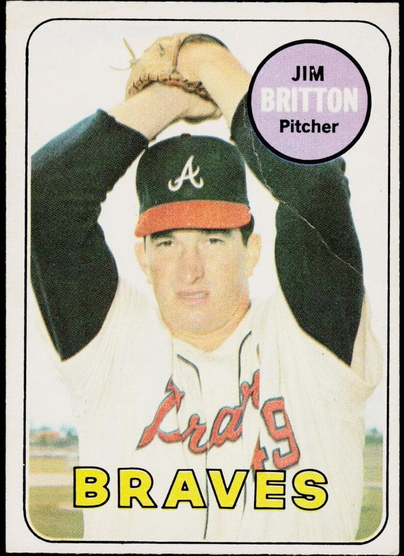 Jim Britton 1969 topps O-Pee-Chee