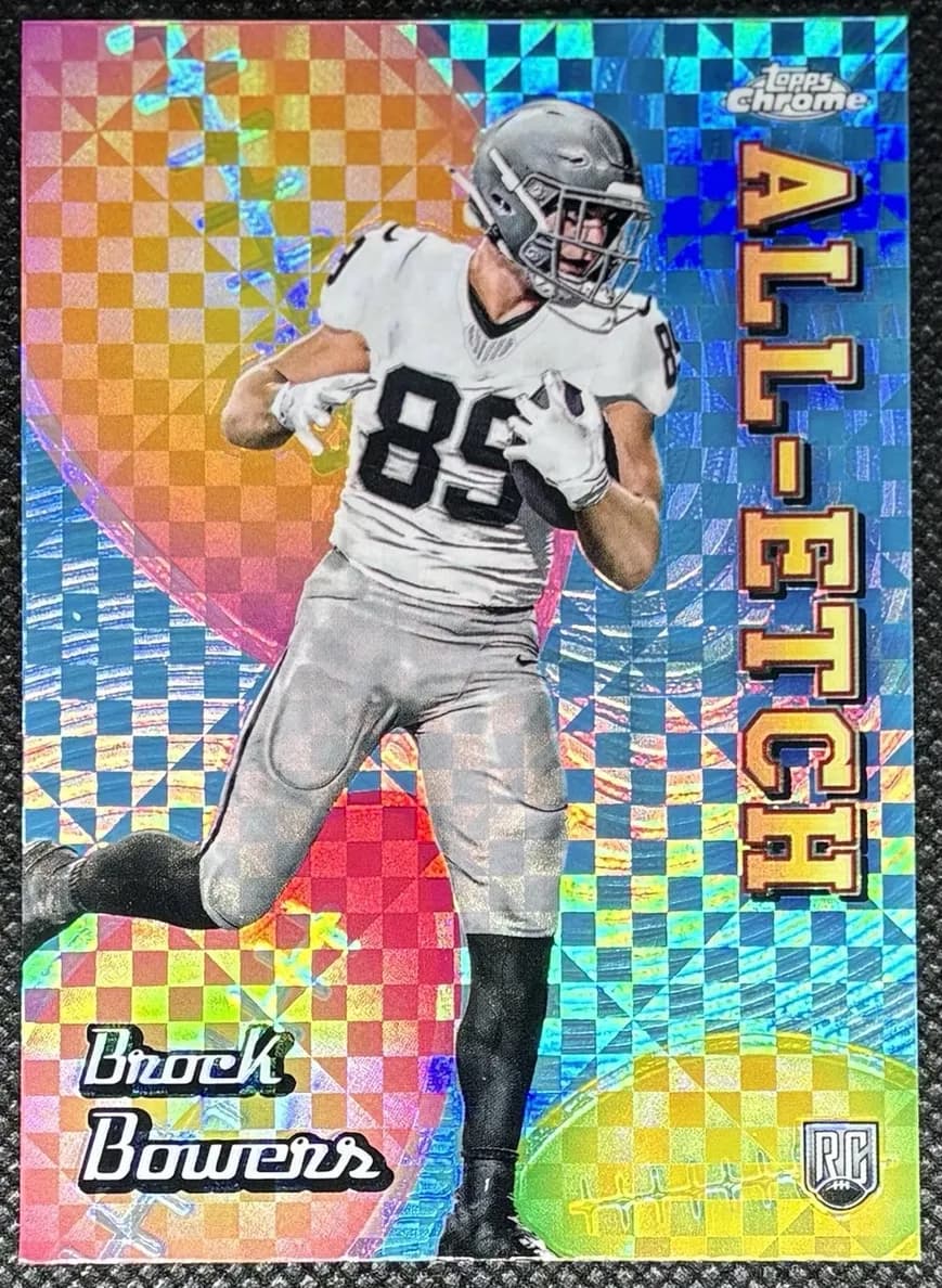 Brock Bowers 2024 topps Topps Chrome