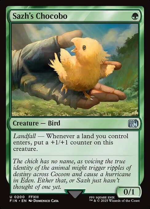 Sazh's Chocobo 2025 Magic: The Gathering Final Fantasy