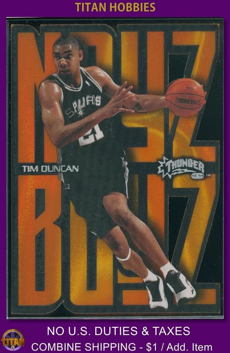 Tim Duncan 1998 skybox Thunder Noyz Boyz