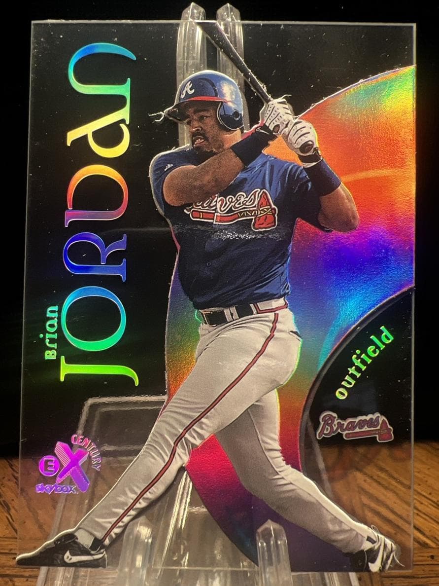 Brian Jordan 1999 fleer SkyBox E-X Century