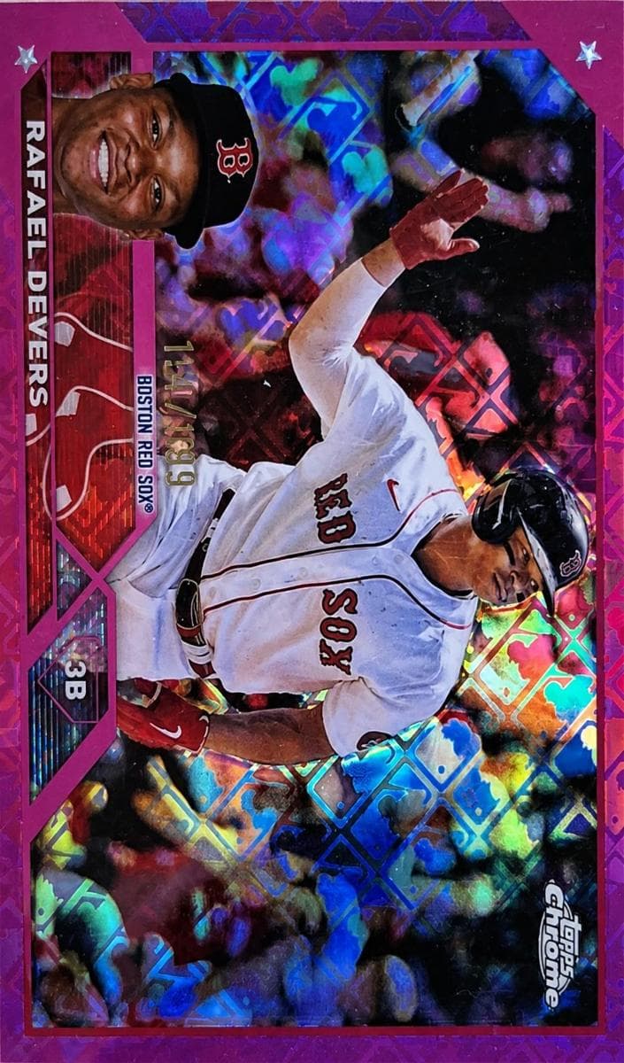 Rafael Devers 2023 topps Topps Chrome Logofractor Edition