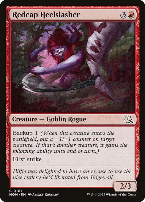 Redcap Heelslasher 2023 Magic: The Gathering March of the Machine