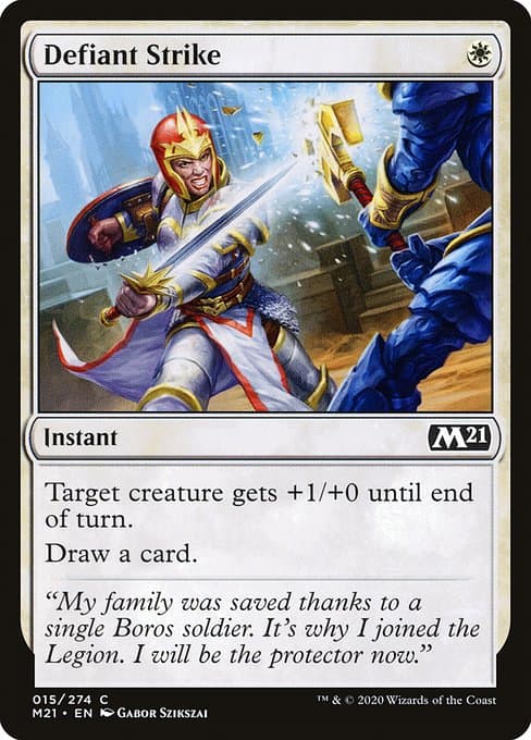 Defiant Strike 2020 Magic: The Gathering Core Set 2021