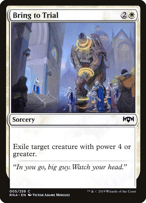 Bring to Trial 2019 Magic: The Gathering Ravnica Allegiance