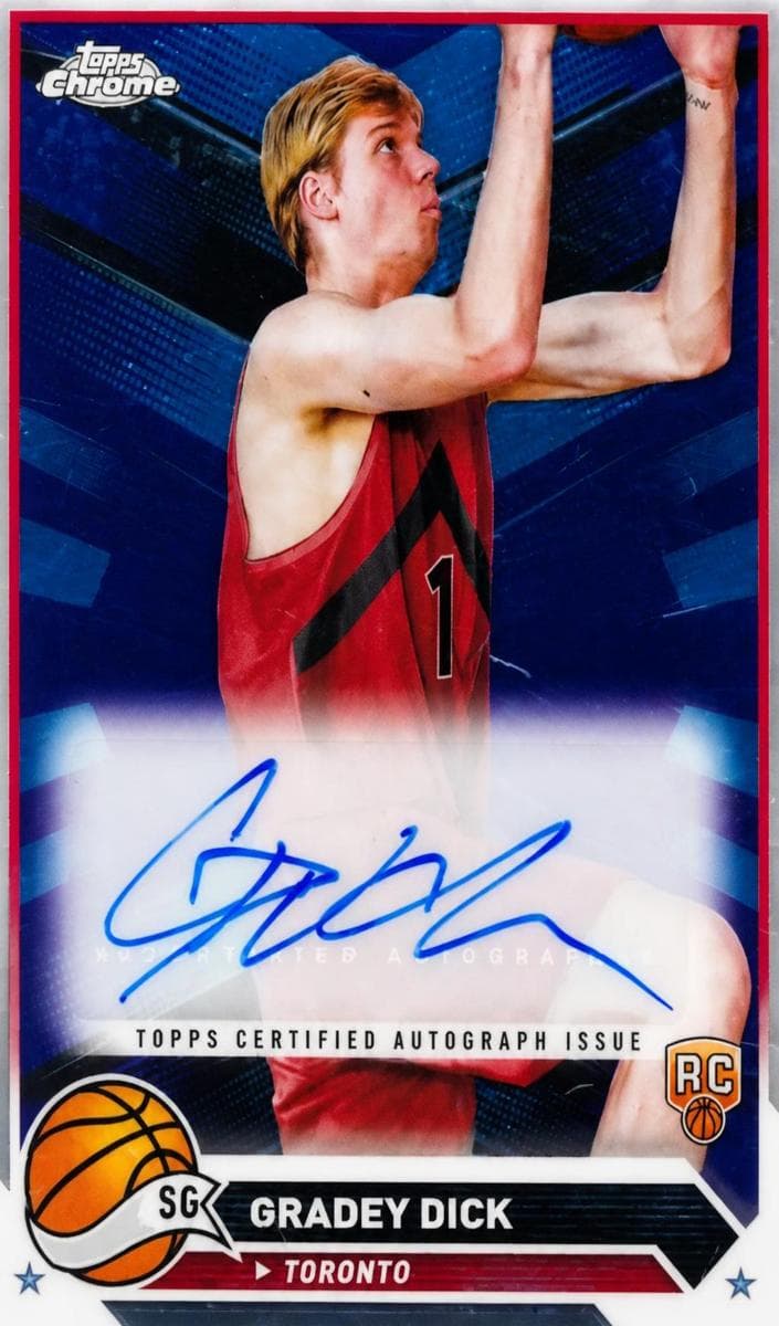 Gradey Dick 2023 topps Topps Chrome