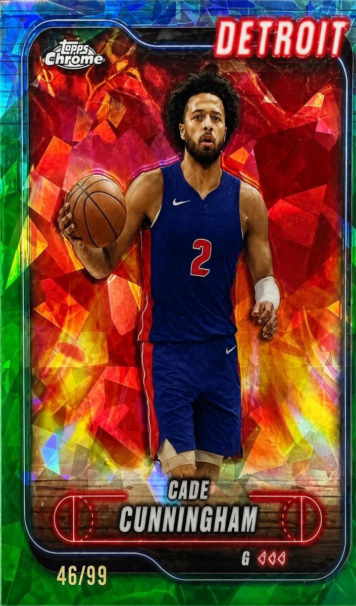 Cade Cunningham 2024 topps Topps Chrome Sapphire Edition