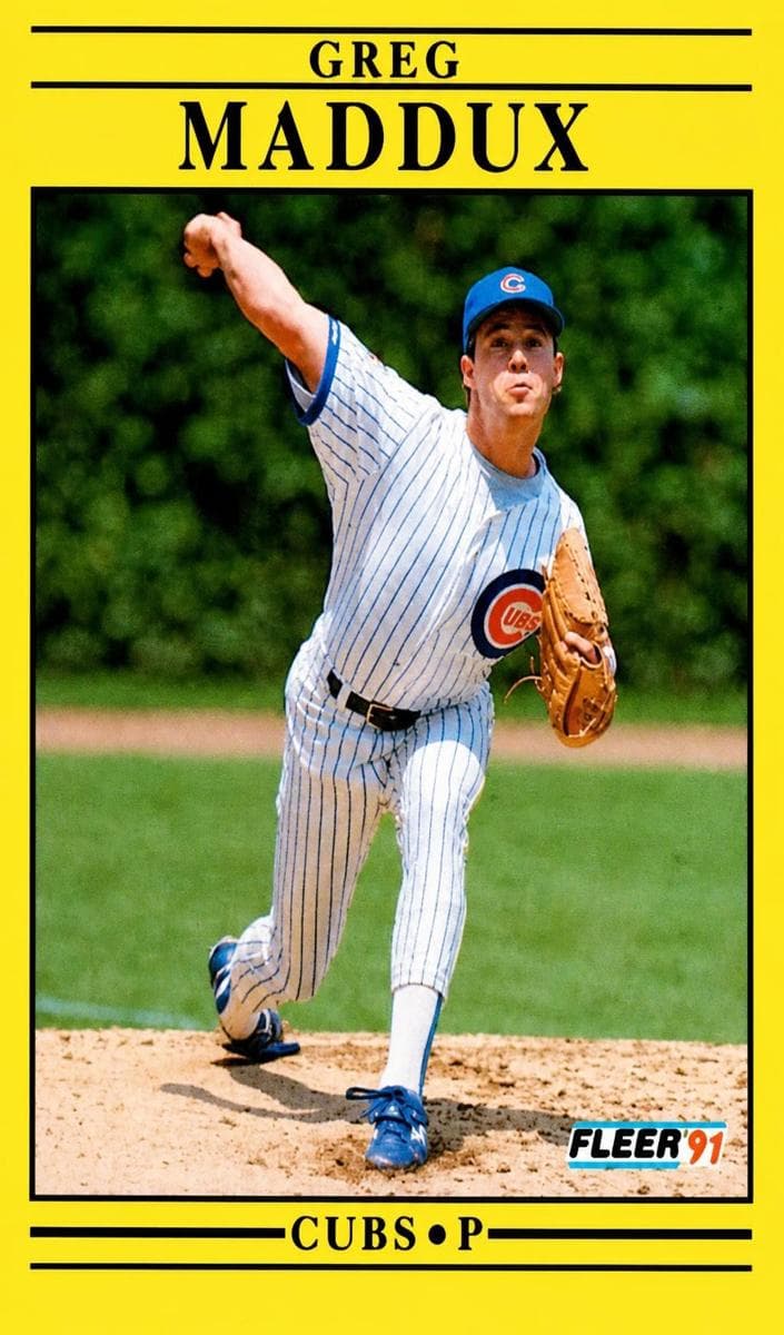 Greg Maddux 1991 fleer Fleer