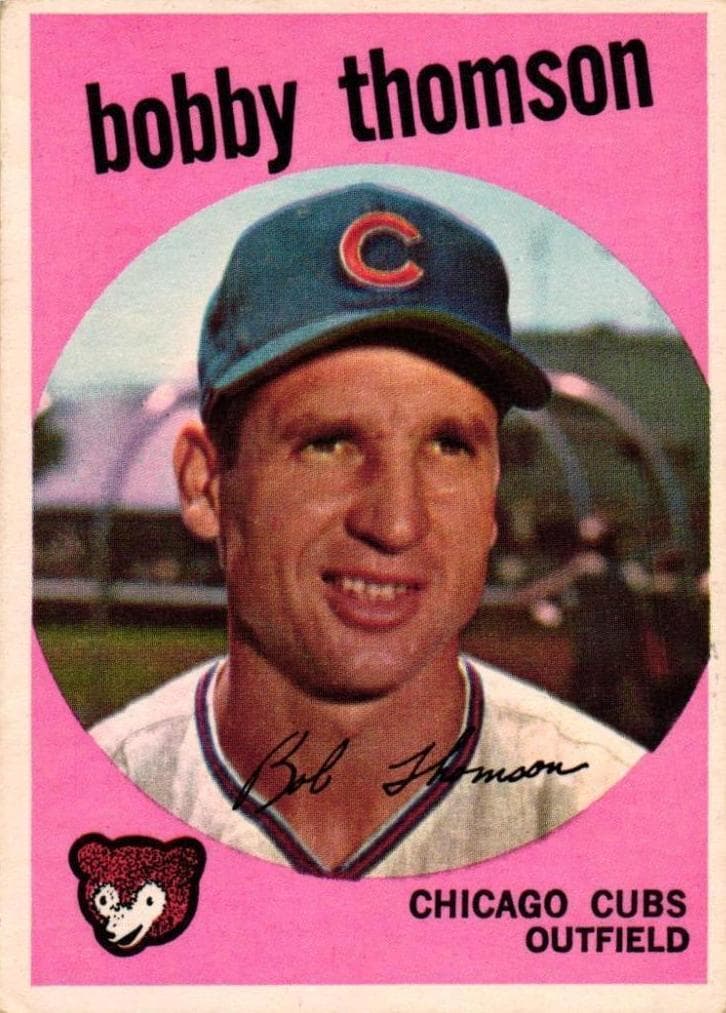 Bobby Thomson 1959 topps Topps