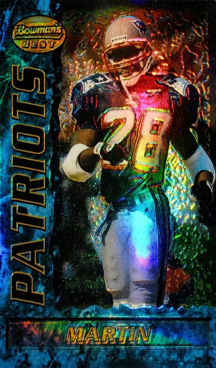 Curtis Martin 1995 unknown Bowman's Best Football Refractor
