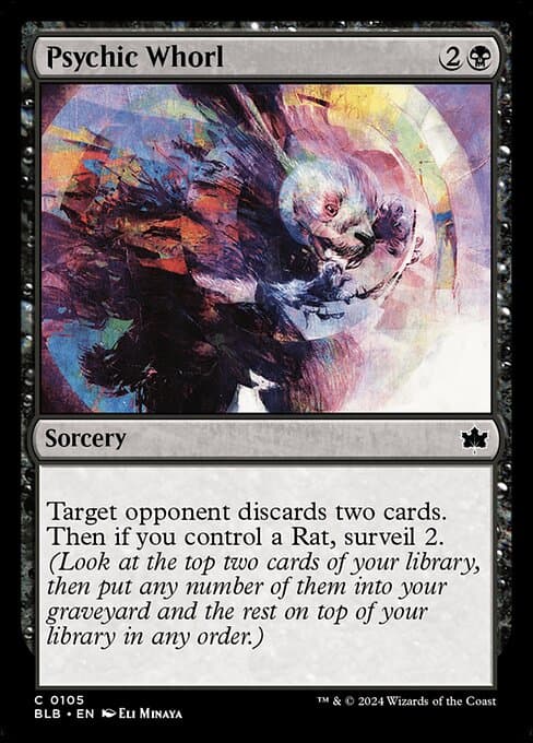 Psychic Whorl 2024 Magic: The Gathering Bloomburrow Foil