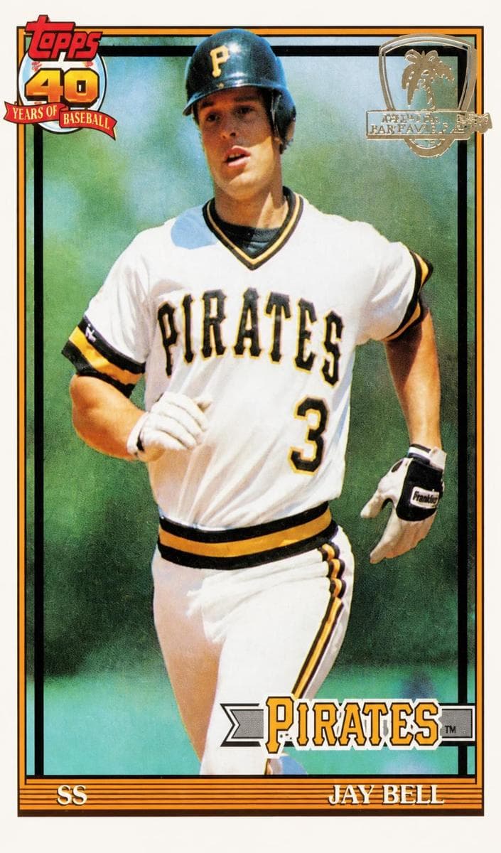 Jay Bell 1991 topps O-Pee-Chee