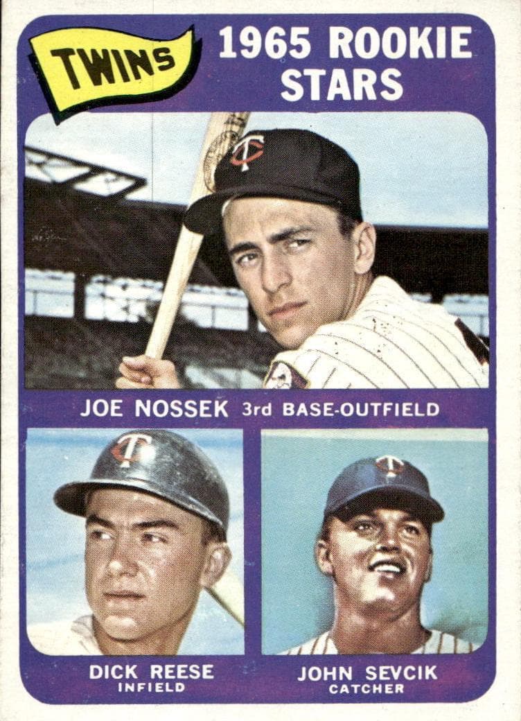 Twins 1965 Rookie Stars (Joe Nossek / Dick Reese / John Sevcik) #597