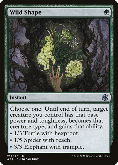 Wild Shape 2021 Magic: The Gathering Adventures in the Forgotten Realms