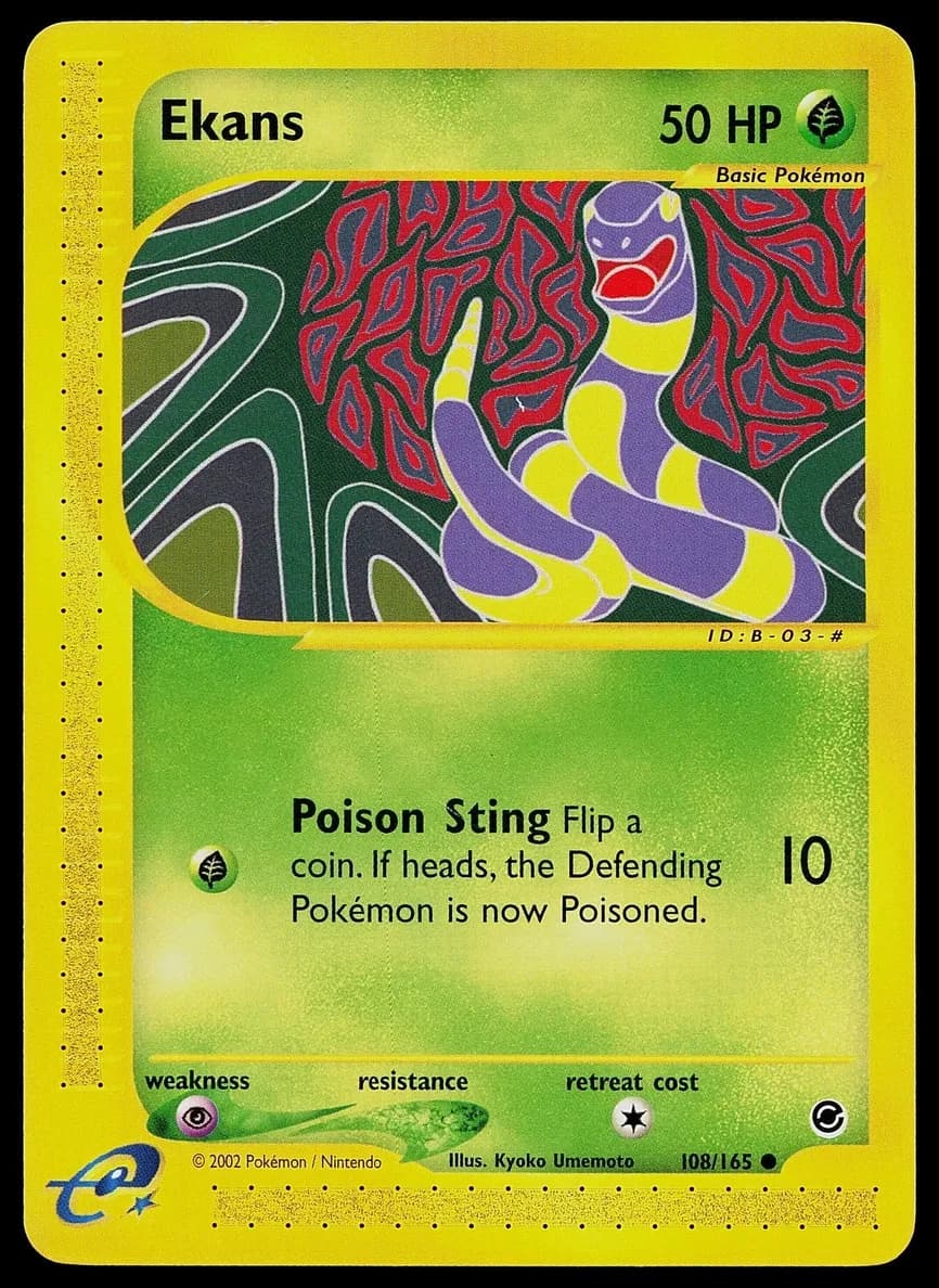 Ekans trading card