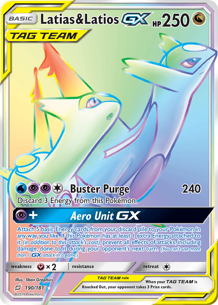 Latias & Latios GX 2019 Pokemon Team Up