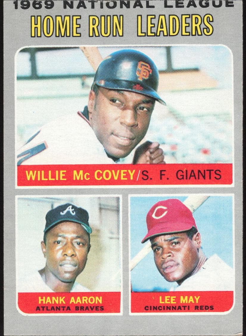 1969 National League Home Run Leaders (Willie McCovey / Hank Aaron / Lee May) #65