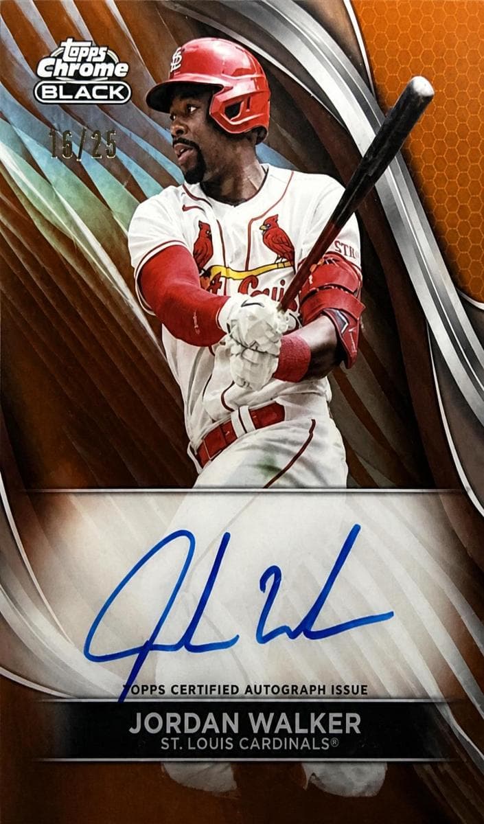 Jordan Walker 2024 topps Topps Chrome Black