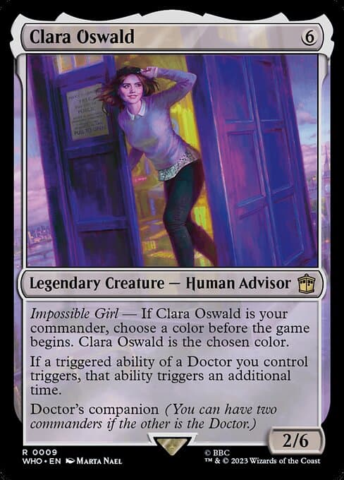 Clara Oswald 2023 Magic: The Gathering Doctor Who Foil