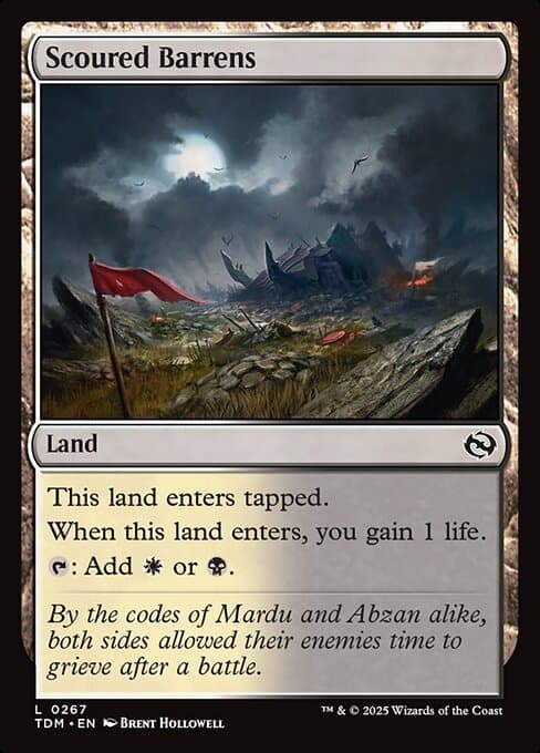 Scoured Barrens 2019 Magic: The Gathering Core Set 2020