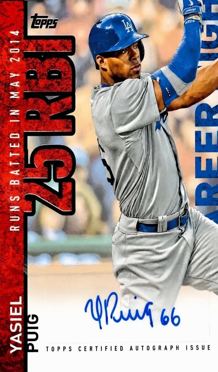 Yasiel Puig 2015 topps