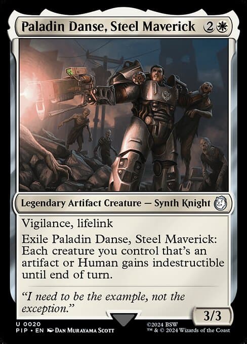 Paladin Danse, Steel Maverick 2024 Magic: The Gathering Fallout