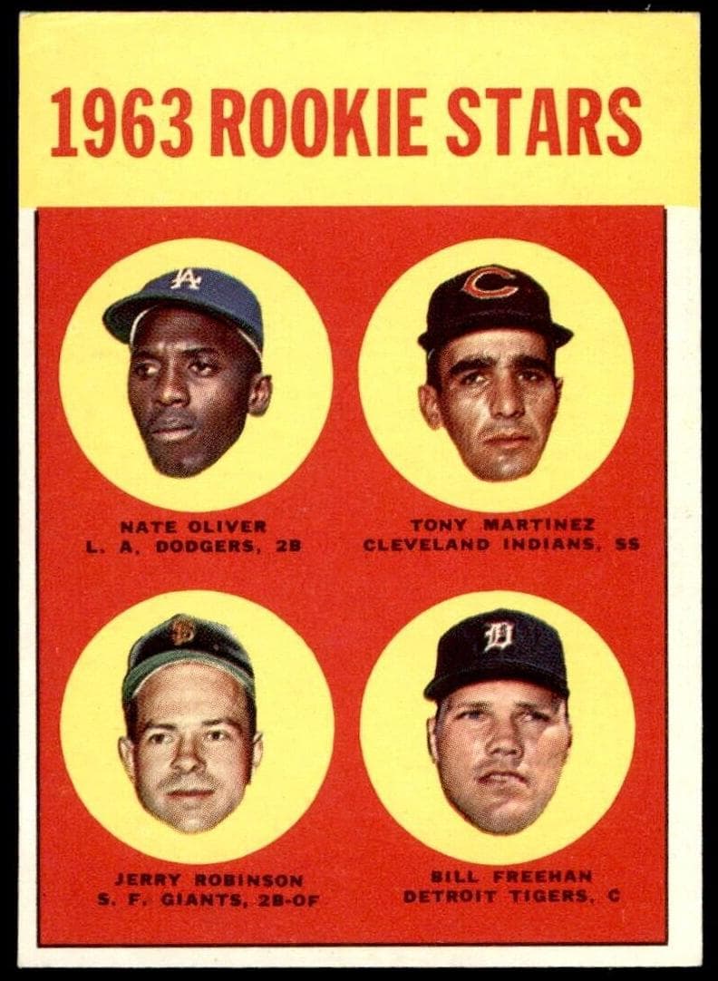 1963 Rookie Stars (Nate Oliver / Tony Martinez / Jerry Robinson / Bill Freehan) #466