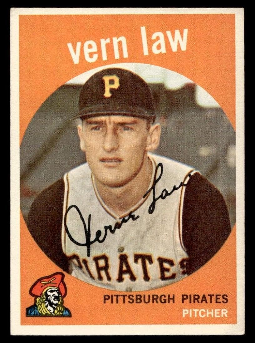 Vern Law 1959 topps Topps