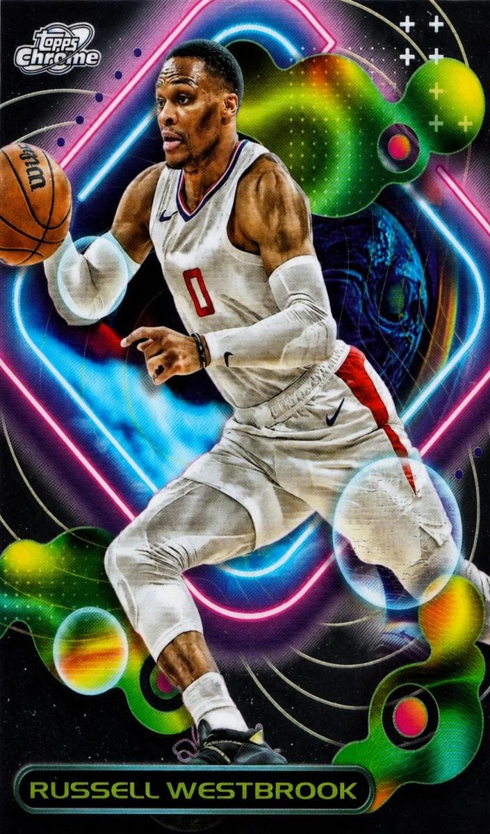 Russell Westbrook 2023 topps Topps Chrome Cosmic