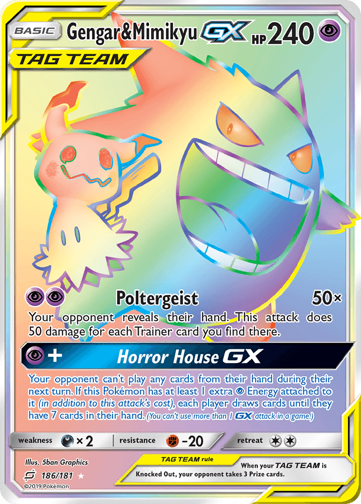 Gengar & Mimikyu GX 2019 Pokemon