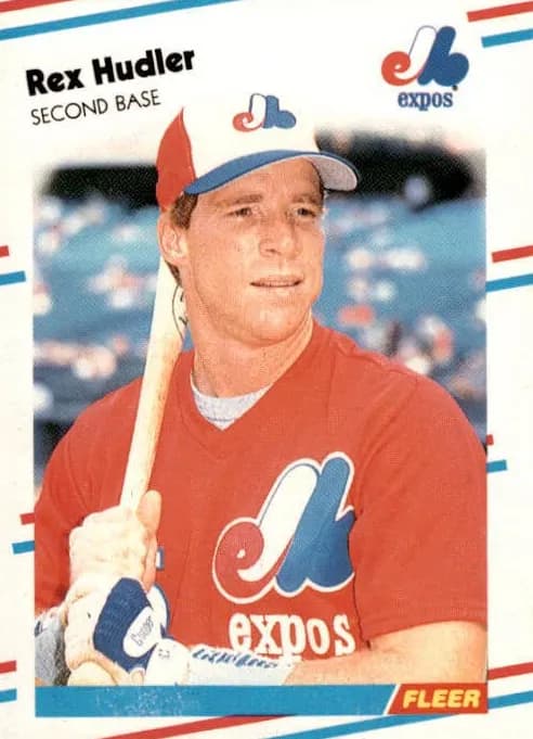 Rex Hudler 1988 fleer Fleer Update