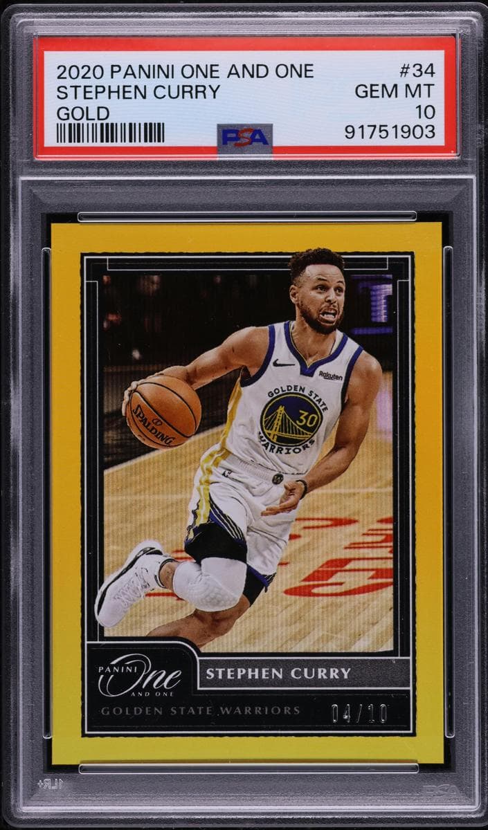 Stephen Curry 2020 panini Panini One and One
