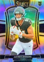 Jayden Higgins 2025 panini Select Premier Level Silver