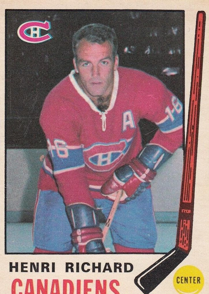Henri Richard 1969 topps O-Pee-Chee