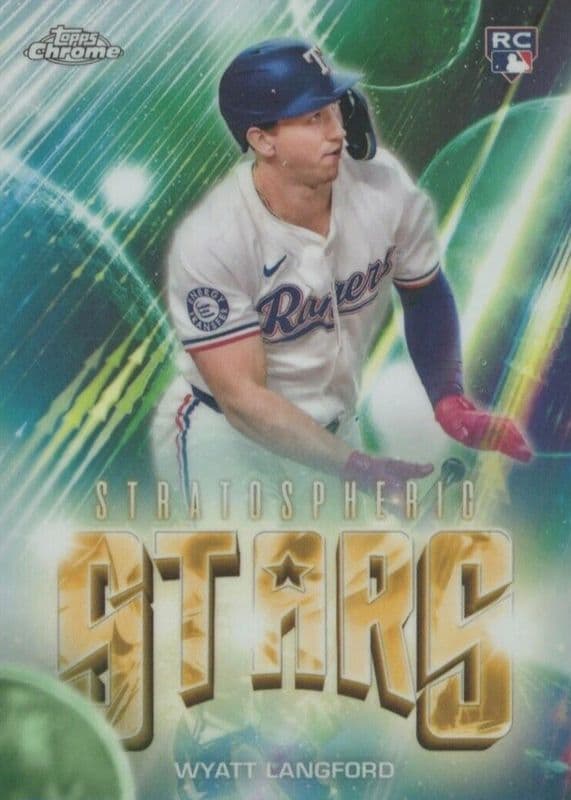 Wyatt Langford 2024 topps Topps Chrome Update