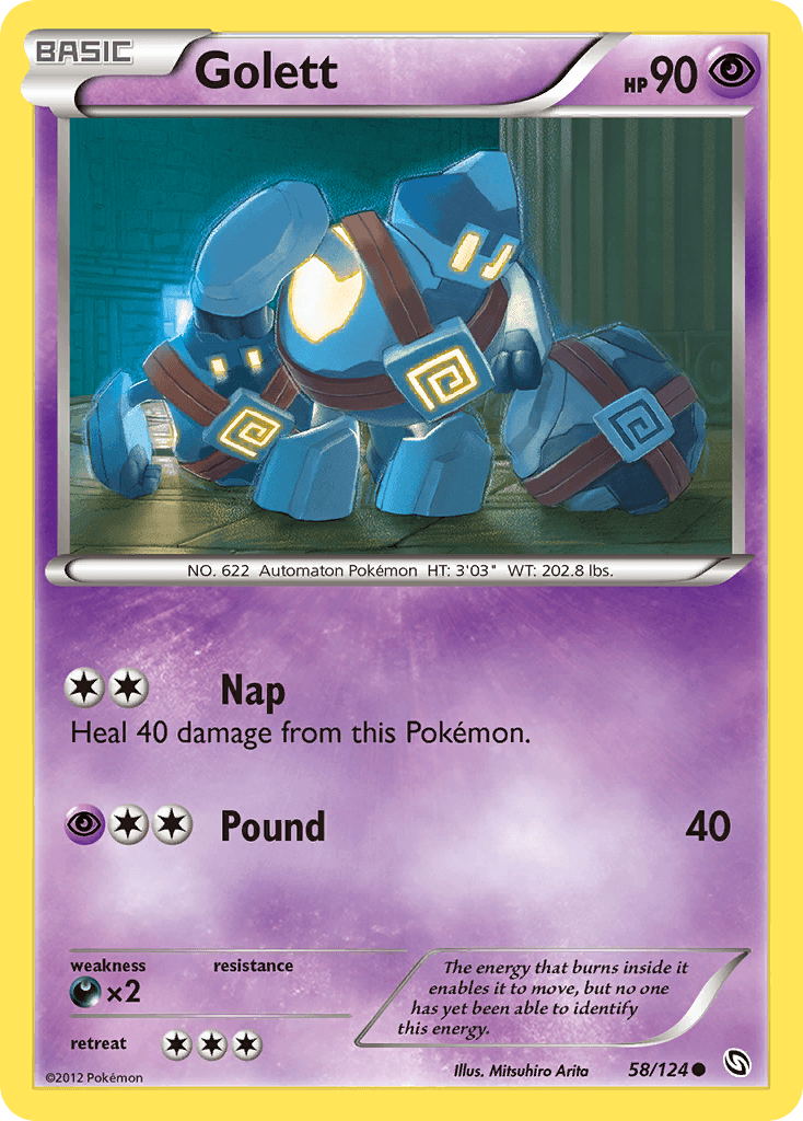 Golett 2012 Pokemon Dragons Exalted