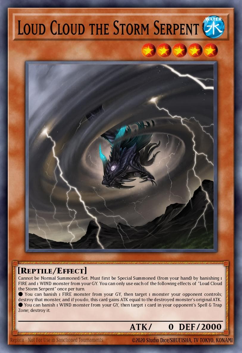 Loud Cloud the Storm Serpent 2019 Yu-Gi-Oh! Dark Neostorm
