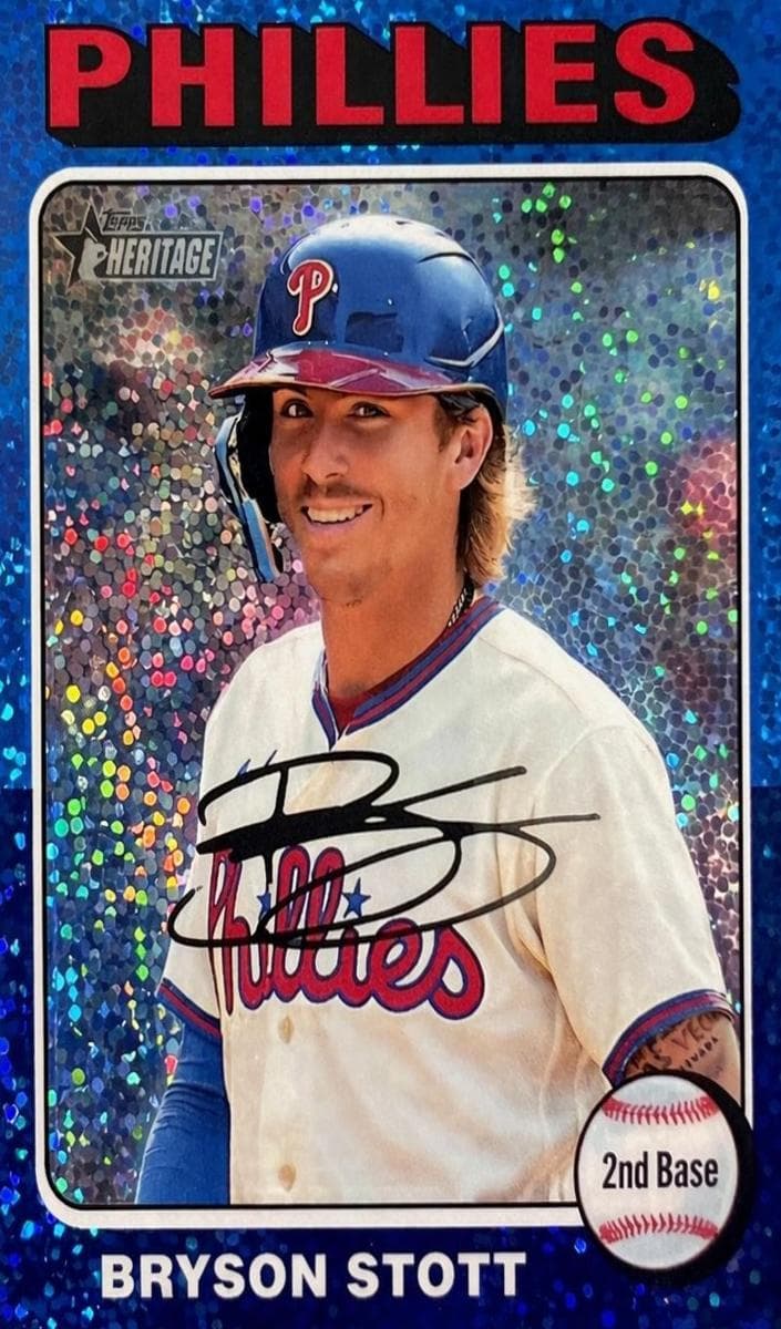 Bryson Stott 2024 topps Topps Heritage Mini