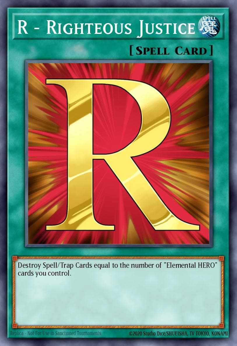 R - Righteous Justice 2015 Yu-Gi-Oh! Structure Deck: HERO Strike
