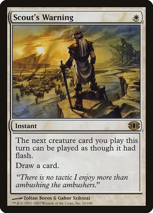 Scout's Warning 2025 Magic: The Gathering Avatar: The Last Airbender Eternal Borderless