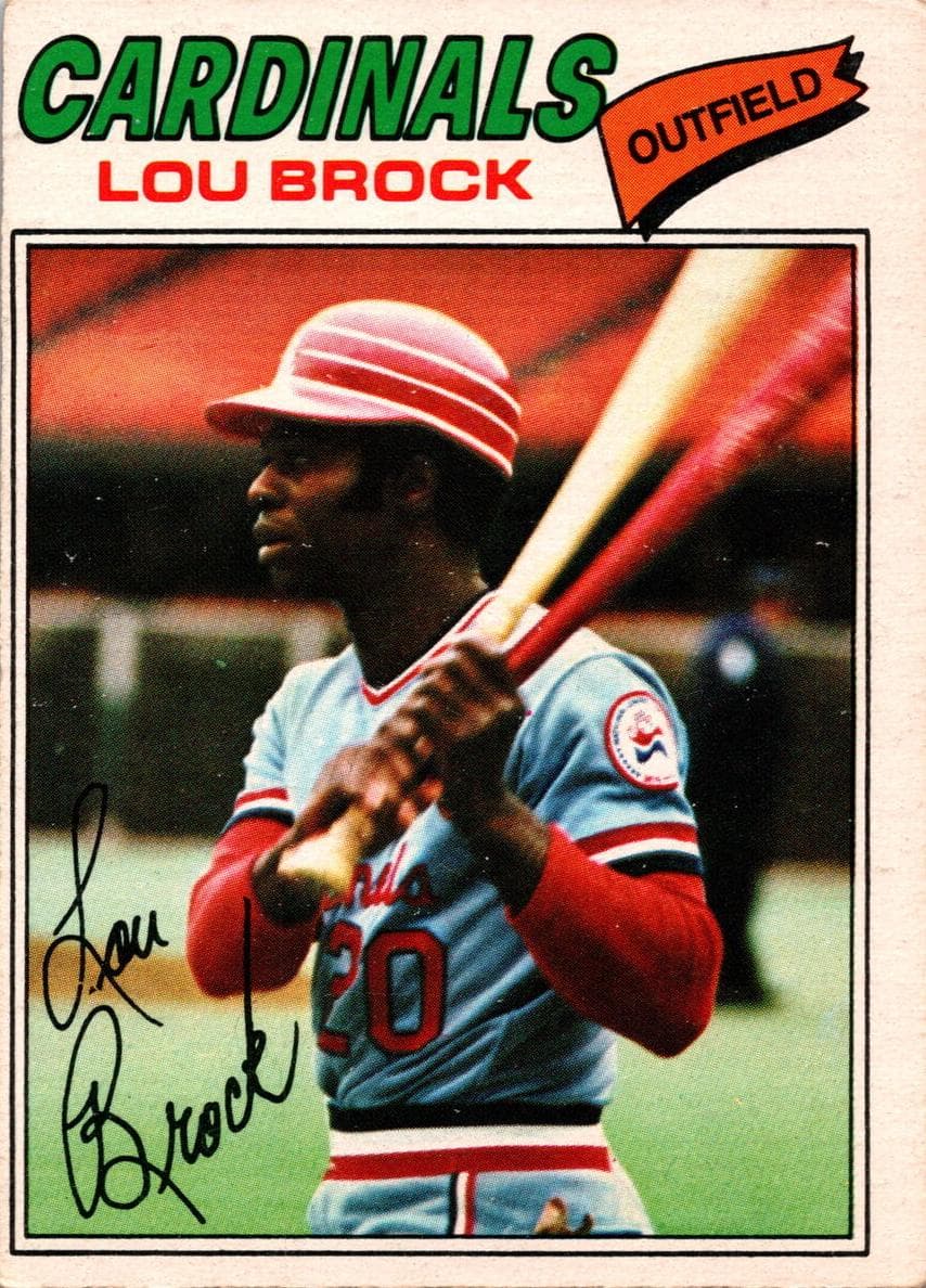 Lou Brock 1977 topps