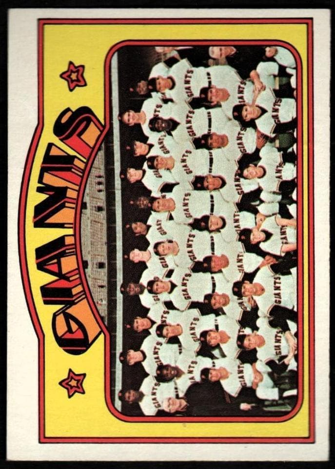 San Francisco Giants 1972 topps Topps
