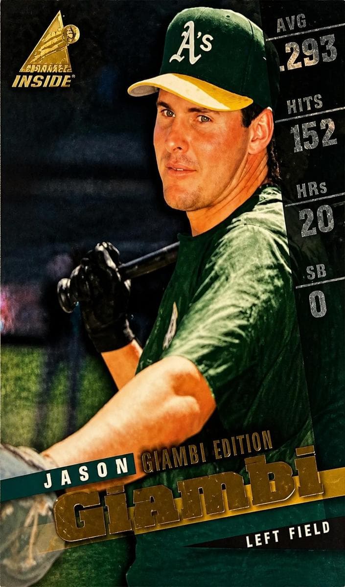 Jason Giambi 1998 unknown Pinnacle Inside