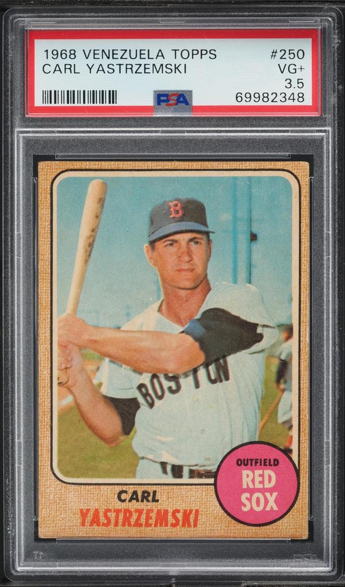 Carl Yastrzemski 1968 topps