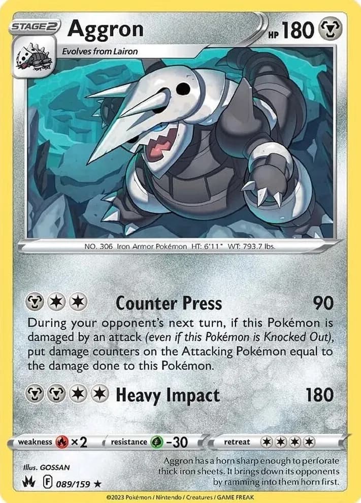 Aggron trading card