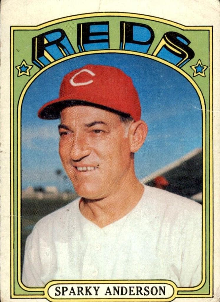 Sparky Anderson 1972 topps Topps