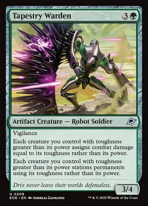 Tapestry Warden 2025 Magic: The Gathering Edge of Eternities